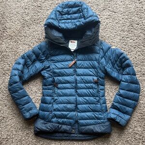 Fjällraven Women's Keb Touring down jacket, XS, two tone blue